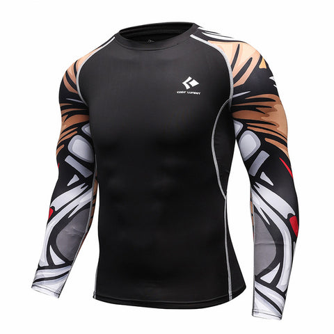 Bodybuilding Skin Tight Long Sleeves Jerseys