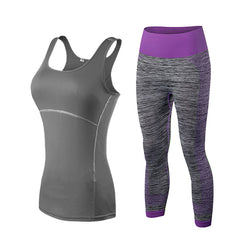 Leggings Set Yoga Pants and Vest