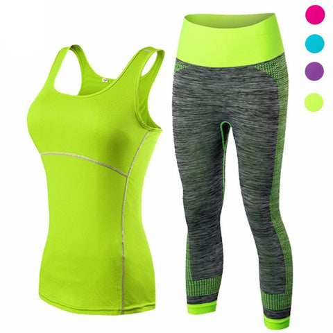 Leggings Set Yoga Pants and Vest